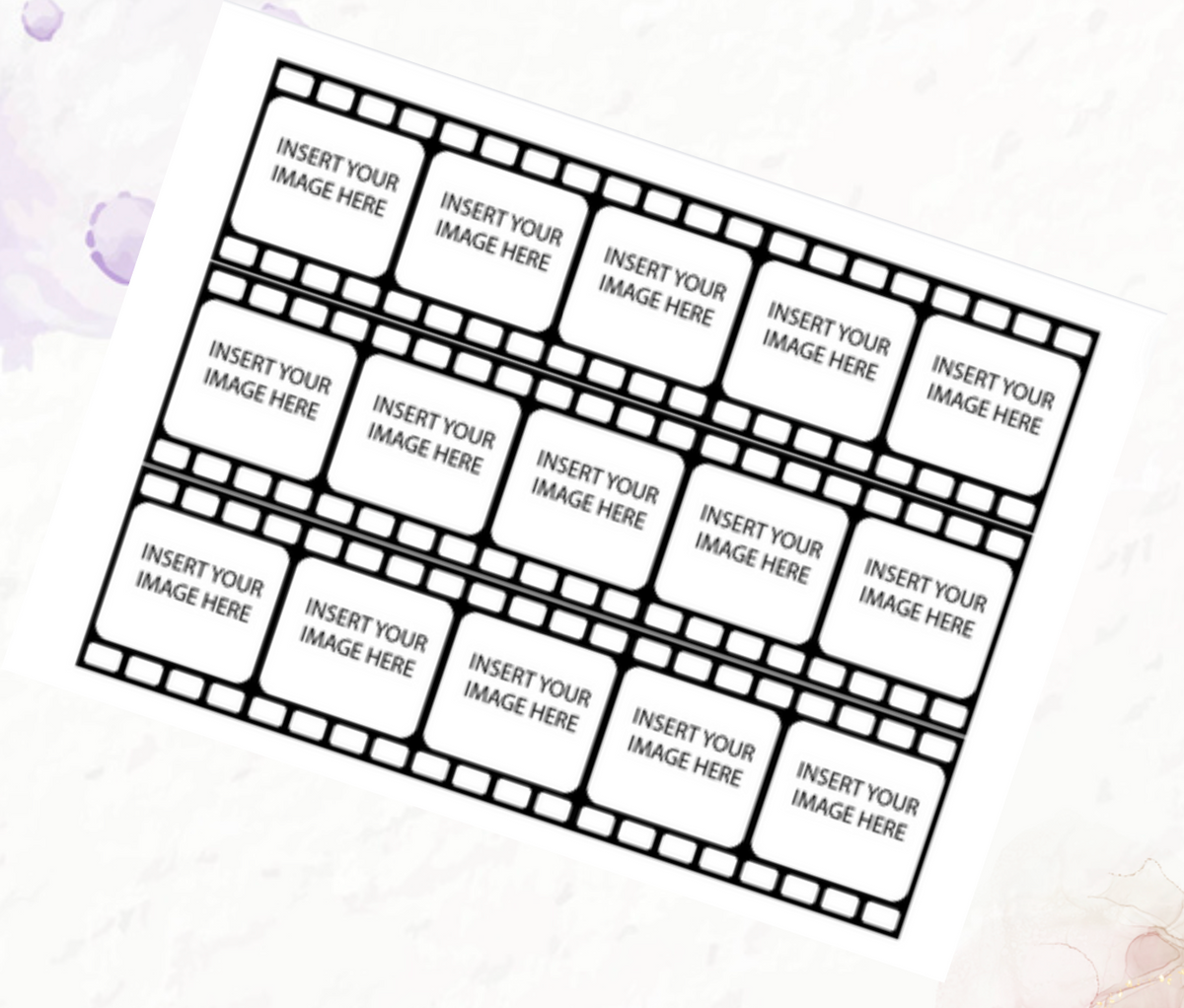 Canva Filmstrip Printable