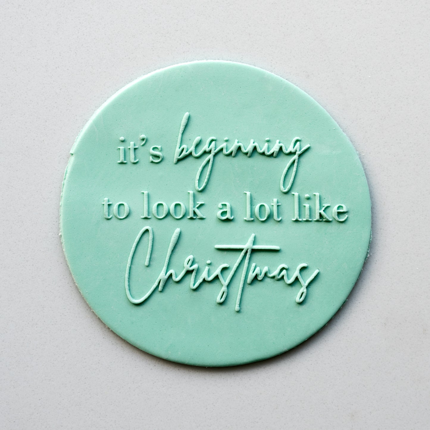 It's Beginning To Look A Lot Like Christmas- Cookie Debosser