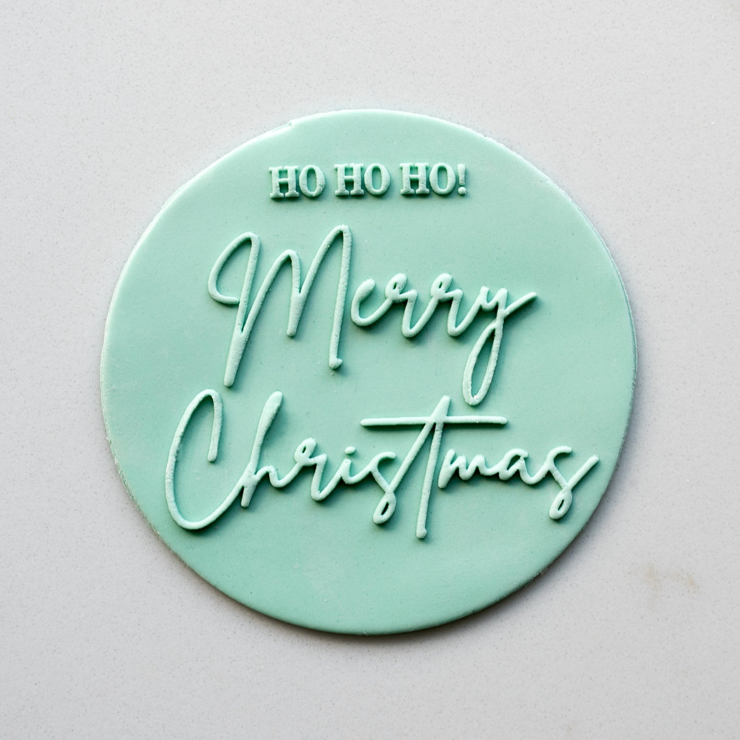 Ho Ho Ho Merry Christmas- Cookie Debosser