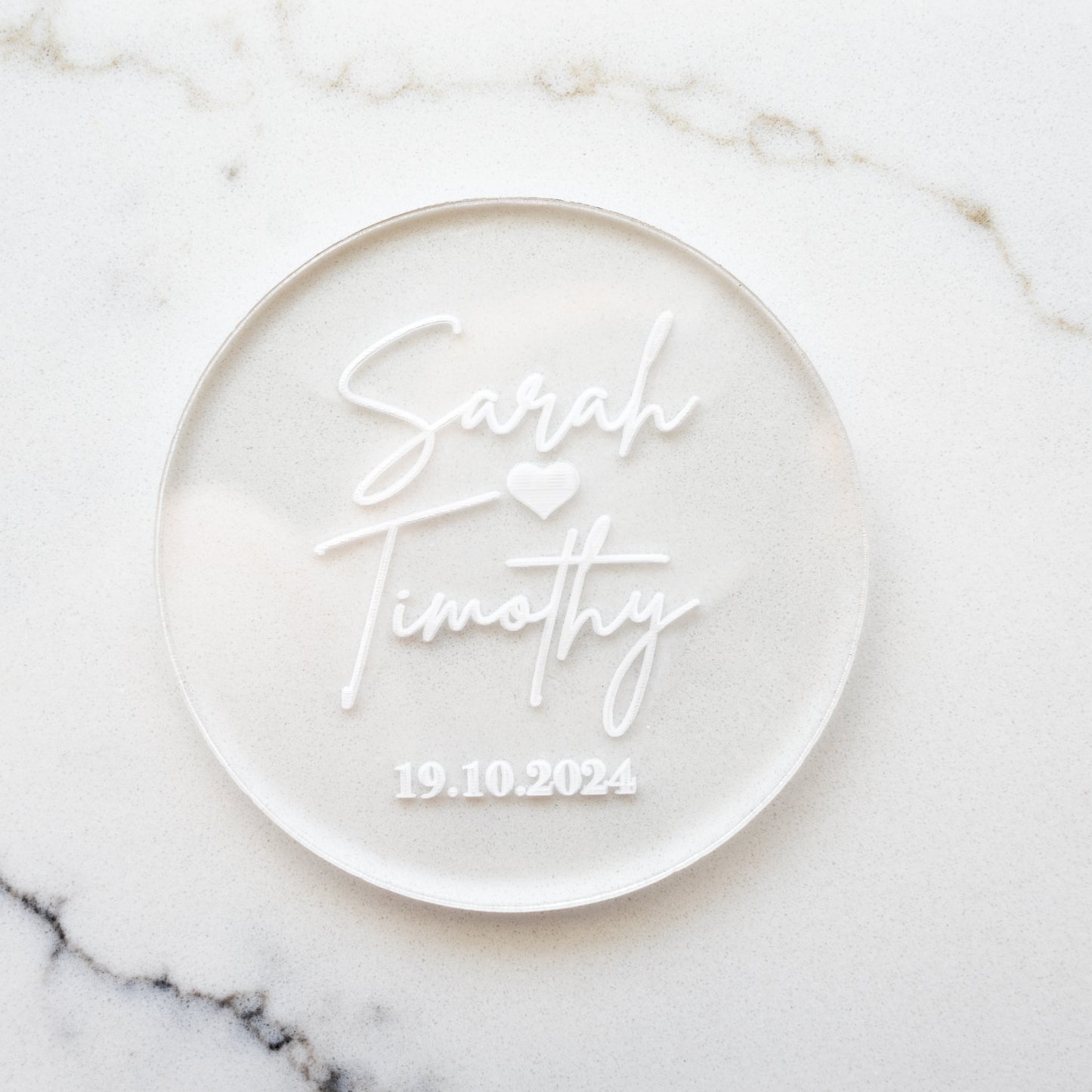 Name heart Name Cookie Debosser